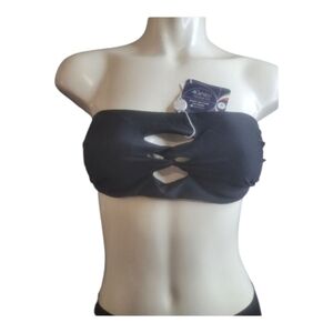 Black Cutout Bandeau Top Lychee Nwt